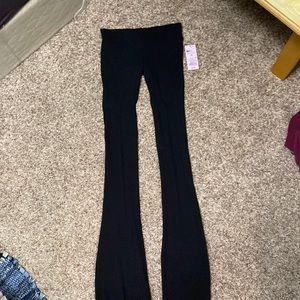 Black flare pants